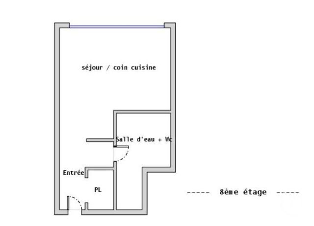 Studio à vendre - 1 pièce - 18.4 m2 - PARIS - 75020 - ILE-DE-FRANCE - Century 21 Alexandre Dumas