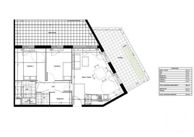 Appartement F3 à vendre - 3 pièces - 59.3 m2 - NOISY LE SEC - 93 - ILE-DE-FRANCE - Century 21 Alexandre Dumas