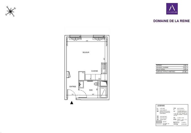 Appartement F1 à louer - 1 pièce - 28.0 m2 - LE BLANC MESNIL - 93 - ILE-DE-FRANCE - Century 21 Alexandre Dumas