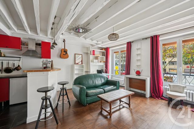 Appartement F1 à louer - 1 pièce - 33.89 m2 - PARIS - 75020 - ILE-DE-FRANCE - Century 21 Alexandre Dumas