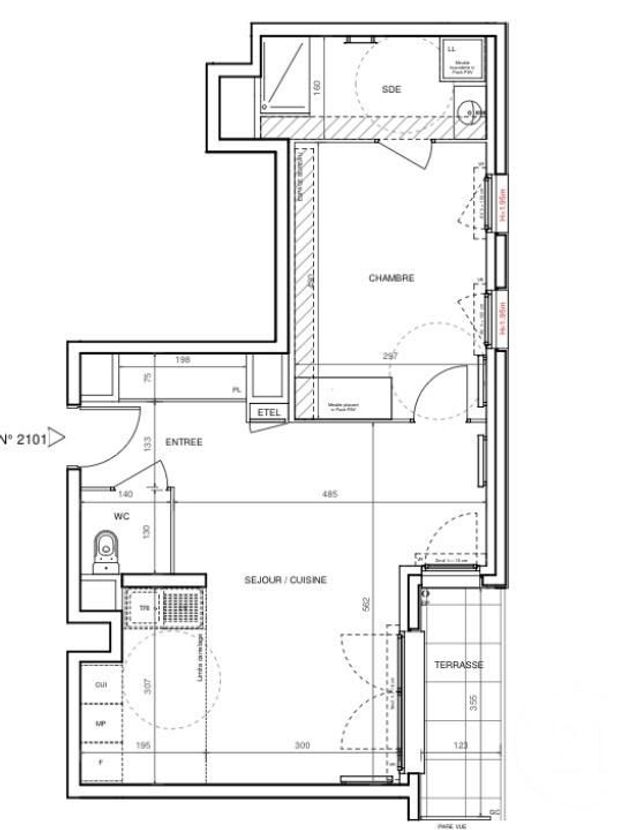 Appartement F2 à vendre - 2 pièces - 50.15 m2 - ROMAINVILLE - 93 - ILE-DE-FRANCE - Century 21 Alexandre Dumas
