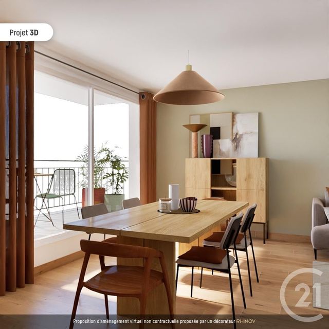 Appartement F3 à vendre - 3 pièces - 63.0 m2 - PARIS - 75020 - ILE-DE-FRANCE - Century 21 Alexandre Dumas